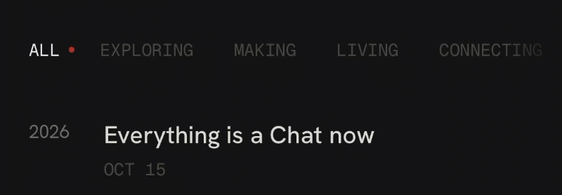 GIF of mobile menu items moving in response to interaction